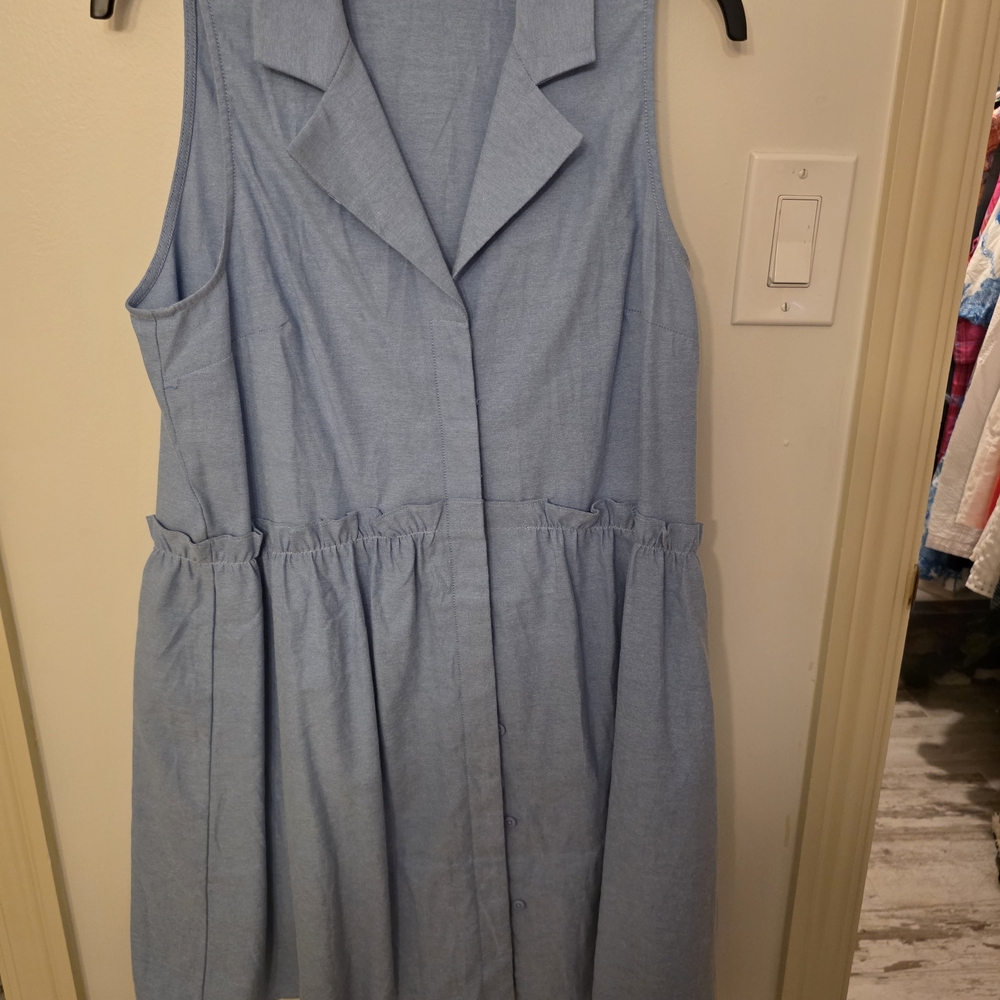 Tuckernuck Light Blue Mini Dress